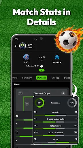 Скриншот 2 — Football Live Scores Match