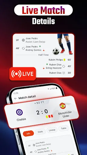 Скриншот 2 — Live Football Score & Match