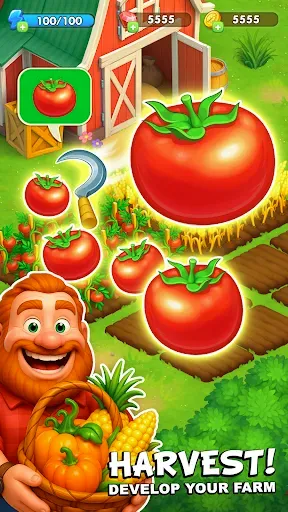 Скриншот 4 — Family Farm Town Village Story