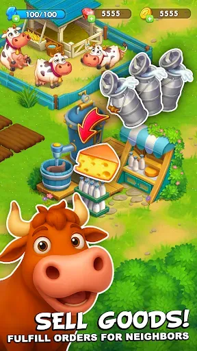 Скриншот 5 — Family Farm Town Village Story
