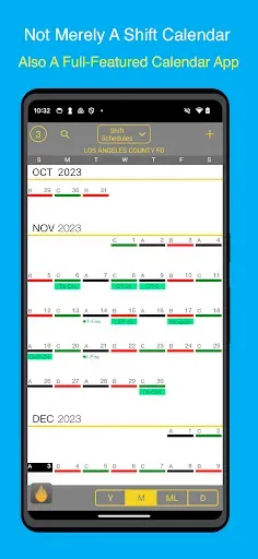 Скриншот 1 — FireSync Shift Calendar