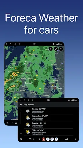 Скриншот 3 — Foreca Weather Automotive