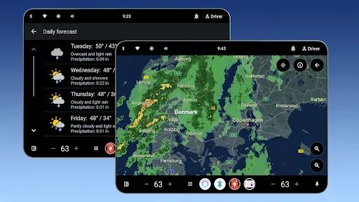 Скриншот 5 — Foreca Weather Automotive