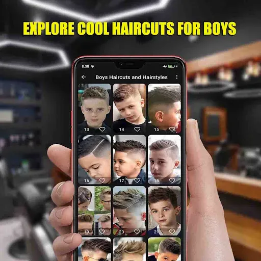 Скриншот 1 — Boys Haircuts and Hairstyles