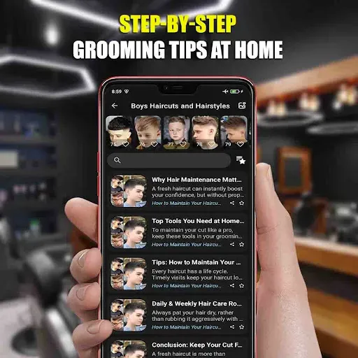 Скриншот 3 — Boys Haircuts and Hairstyles