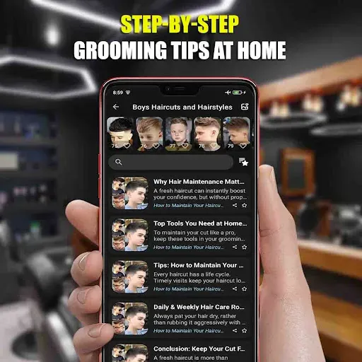 Скриншот 7 — Boys Haircuts and Hairstyles