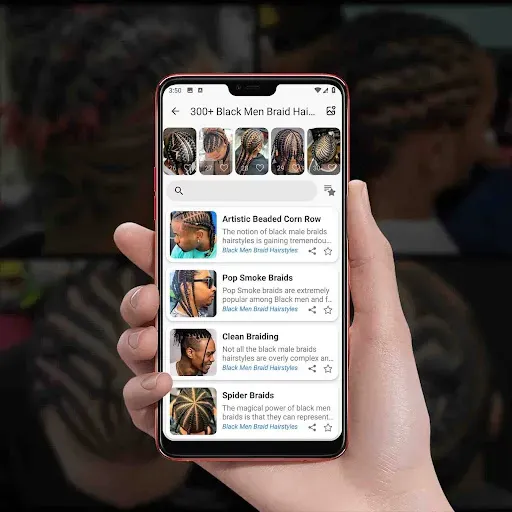 Скриншот 2 — 300 Black Men Braid Hairstyles