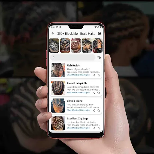Скриншот 3 — 300 Black Men Braid Hairstyles
