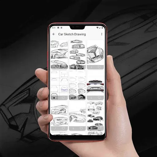 Скриншот 1 — Car Sketch Drawing