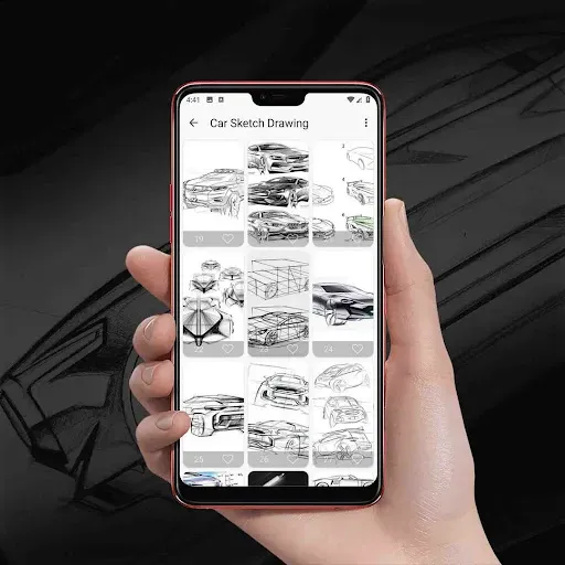 Скриншот 3 — Car Sketch Drawing
