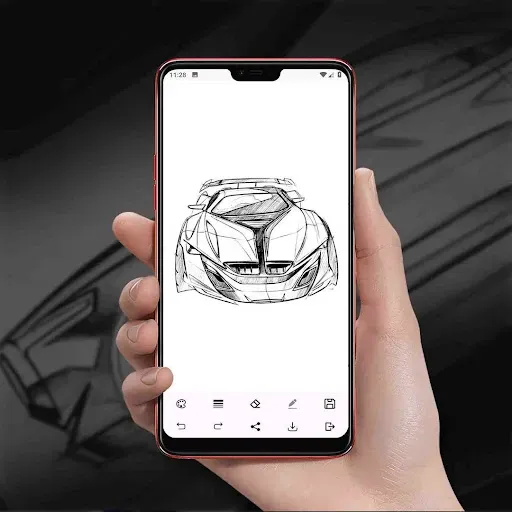 Скриншот 6 — Car Sketch Drawing