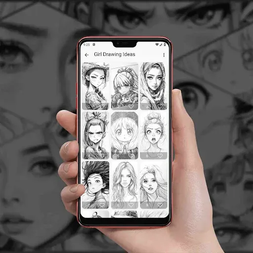 Скриншот 1 — Girl Drawing Ideas