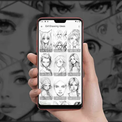 Скриншот 3 — Girl Drawing Ideas