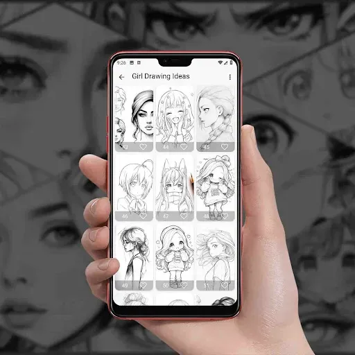 Скриншот 5 — Girl Drawing Ideas
