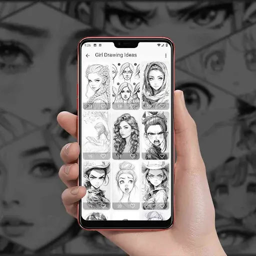 Скриншот 8 — Girl Drawing Ideas