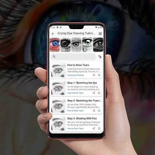 Скриншот 3 — Crying Eye Drawing Tutorials