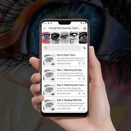 Скриншот 7 — Crying Eye Drawing Tutorials