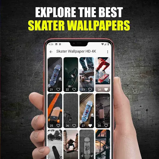Скриншот 1 — Skater Wallpaper HD 4K