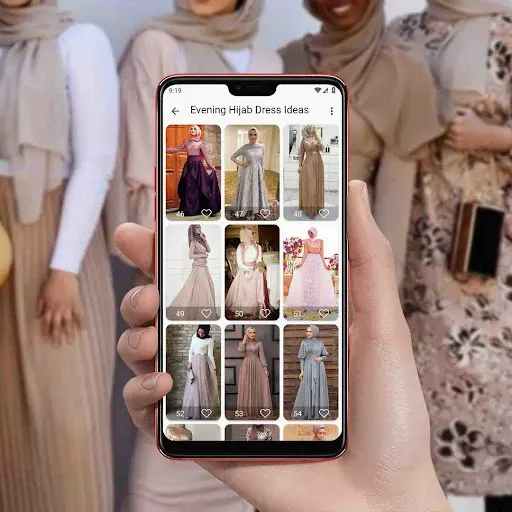 Скриншот 1 — Evening Hijab Dress Ideas