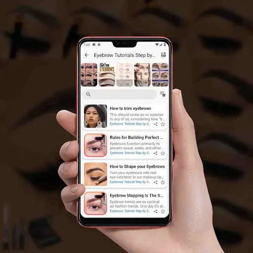 Скриншот 2 — Eyebrows Tutorial Step by Step