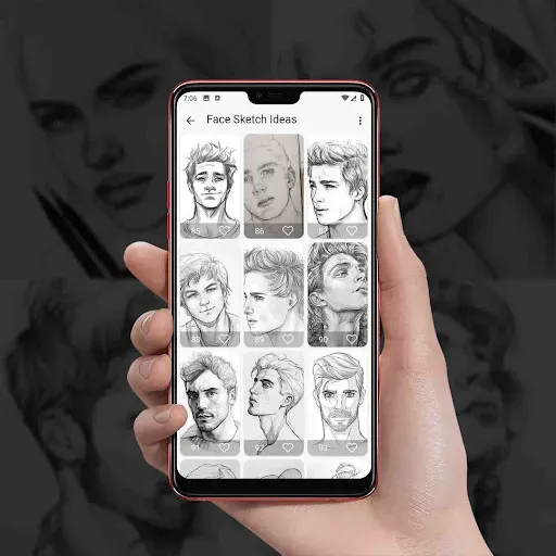 Скриншот 4 — Face Sketch Ideas