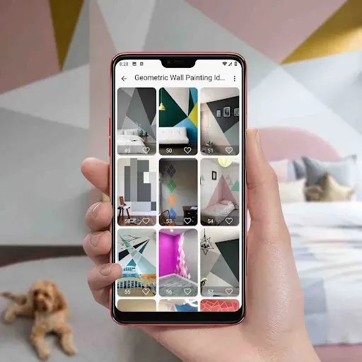 Скриншот 3 — Geometric Wall Painting Ideas