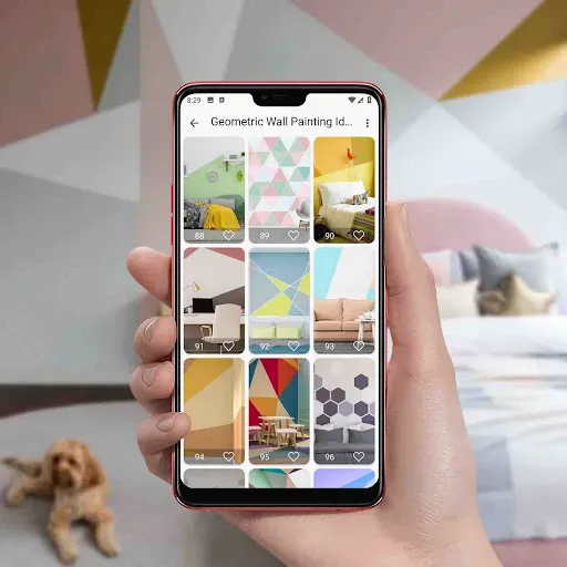 Скриншот 8 — Geometric Wall Painting Ideas