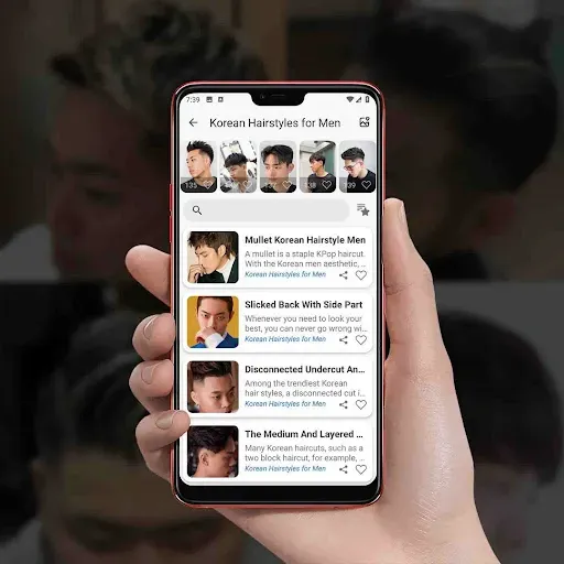 Скриншот 2 — Korean Hairstyles for Men