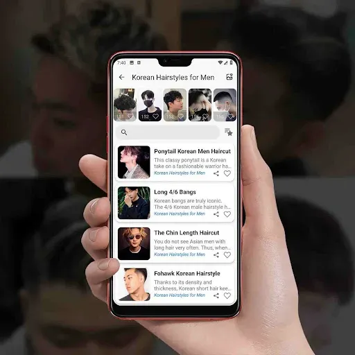 Скриншот 3 — Korean Hairstyles for Men