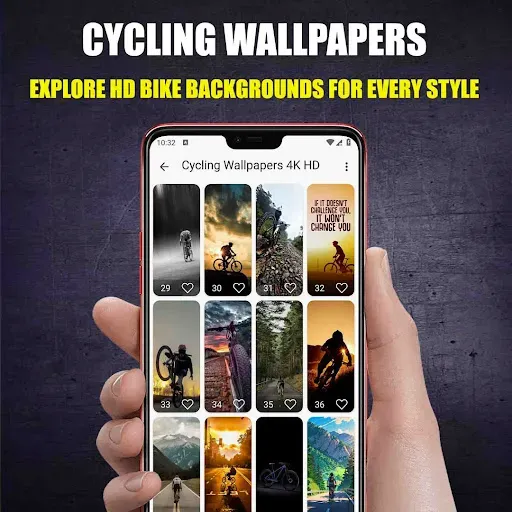 Скриншот 1 — Cycling Wallpapers 4K