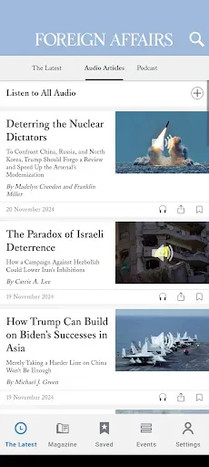 Скриншот 2 — Foreign Affairs Magazine