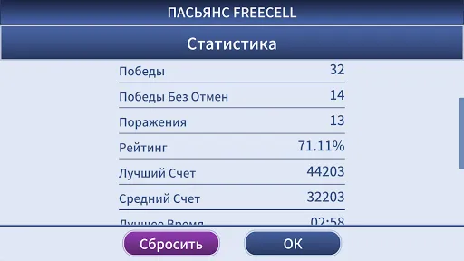 Скриншот 7 — FreeCell Solitaire Classic