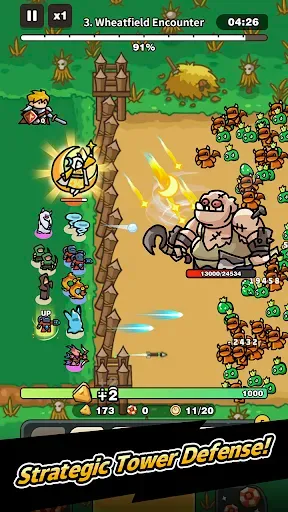 Скриншот 1 — Pull Pull Pull Heroes -TD Game