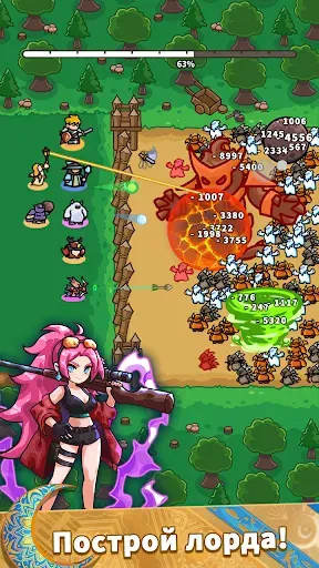 Скриншот 5 — Pull Pull Pull Heroes -TD Game