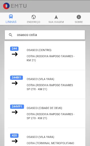 Скриншот 2 — EMTU Oficial