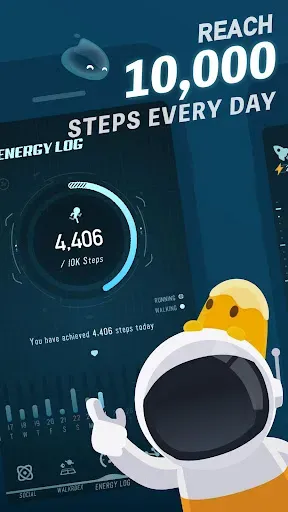 Скриншот 1 — Walkr: Fitness Space Adventure