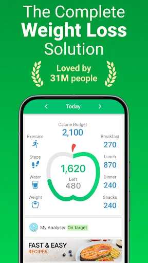 Скриншот 1 — Calorie Counter - MyNetDiary