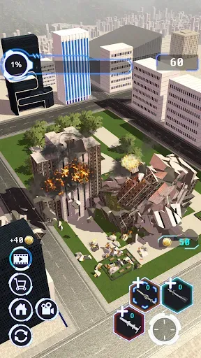 Скриншот 2 — City Demolish: Rocket Smash!