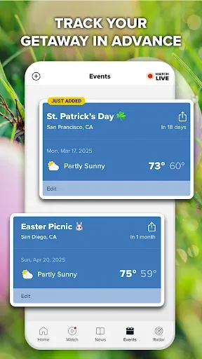 Скриншот 2 — FOX Weather: Daily Forecasts