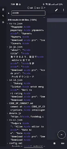 Скриншот 6 — Acode - code editor | OSS