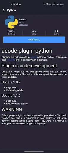 Скриншот 8 — Acode - code editor | OSS