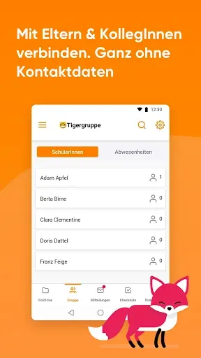 Скриншот 1 — KidsFox - der Kita-Messenger