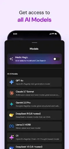 Скриншот 2 — Merlin AI: AI Chat Assistant