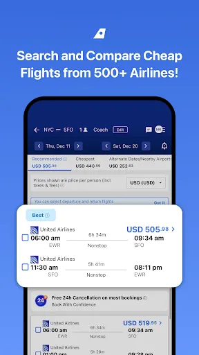 Скриншот 2 — CheapOair: Cheap Flight Deals