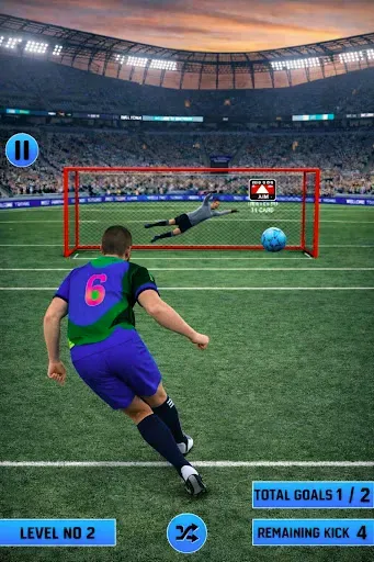 Скриншот 1 — World Football Soccer 3D Game