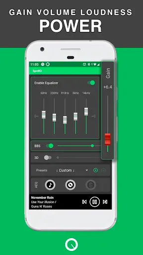 Скриншот 4 — SpotiQ - эквалайзер и бустер