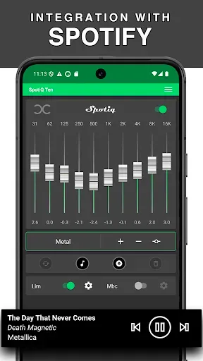 Скриншот 1 — SpotiQ Ten - Эквалайзер