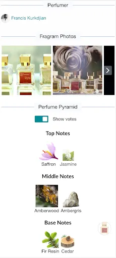 Скриншот 1 — Fragrantica Perfumes