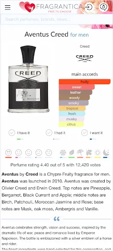 Скриншот 2 — Fragrantica Perfumes