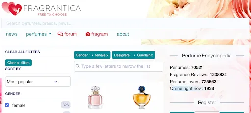 Скриншот 4 — Fragrantica Perfumes
